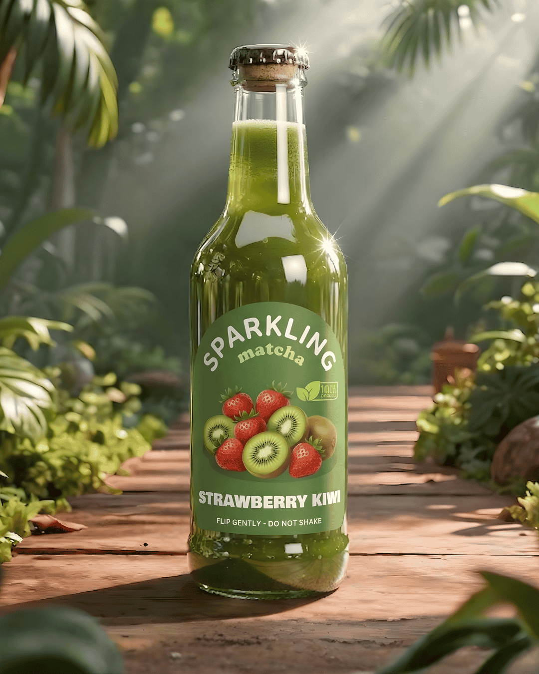 Sparkling Matcha Strawberry Kiwi - A refreshing, focused metabolic boost with real fruit